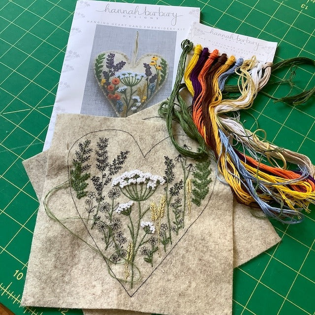 Hanging Heart Embroidery Kit - BUY 2 FREE SHIPPING