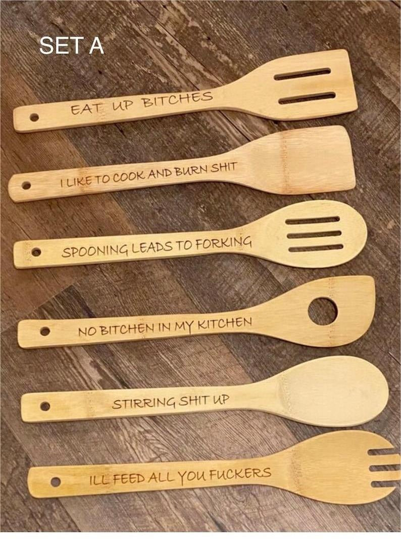 🤣Funny Wooden Spoon Set - BUY 2 FREE SHIPPING