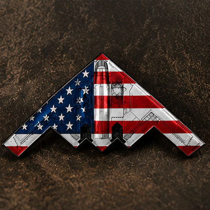 🔥250th Anniversary Patriotic Collectible —— Stealth Bomber Challenge Coin