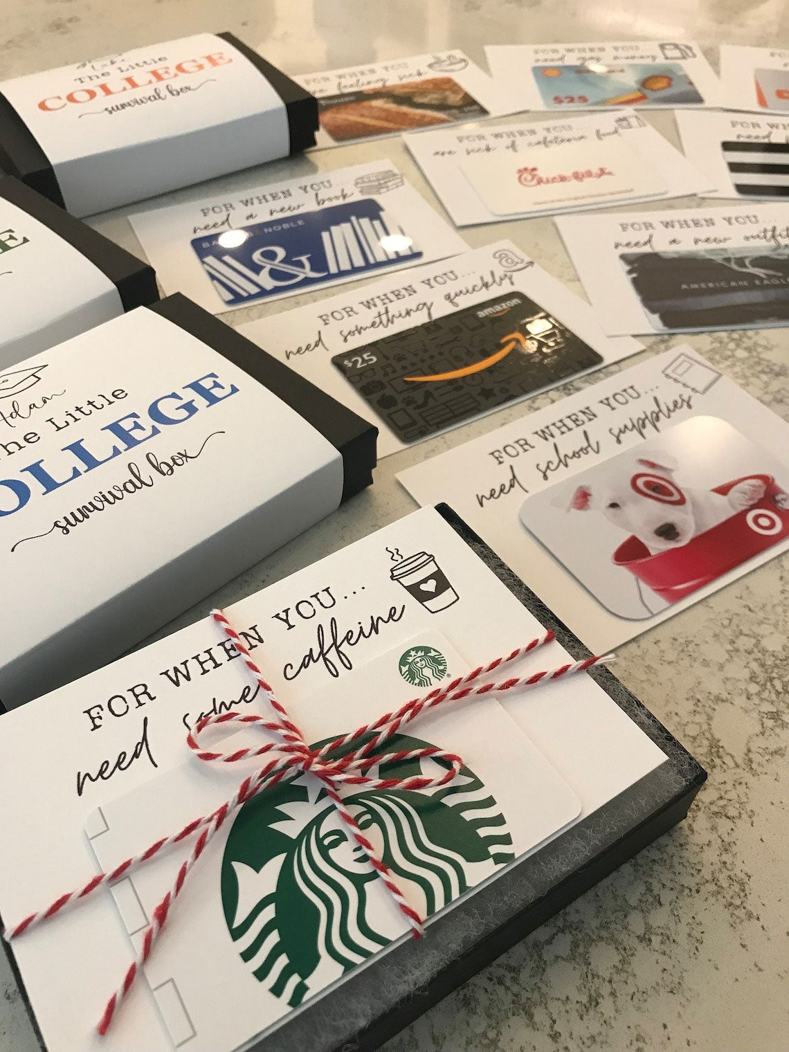 College Gift Card Care Package - BUY 2 FREE SHIPPING