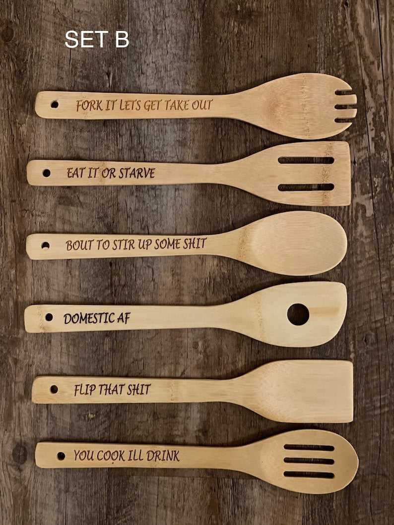 🤣Funny Wooden Spoon Set - BUY 2 FREE SHIPPING