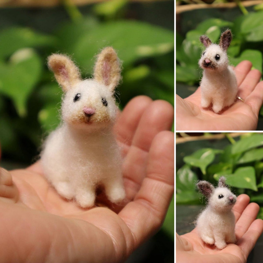 Needle Felted Baby Bunny