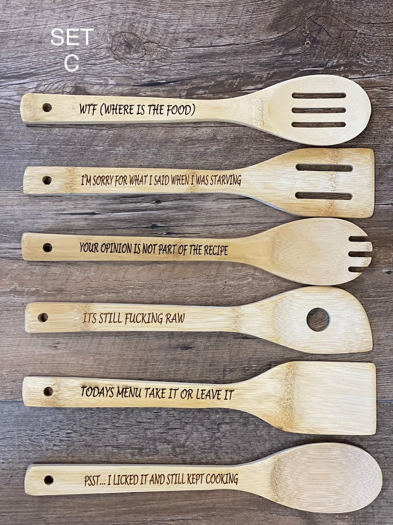 🤣Funny Wooden Spoon Set - BUY 2 FREE SHIPPING