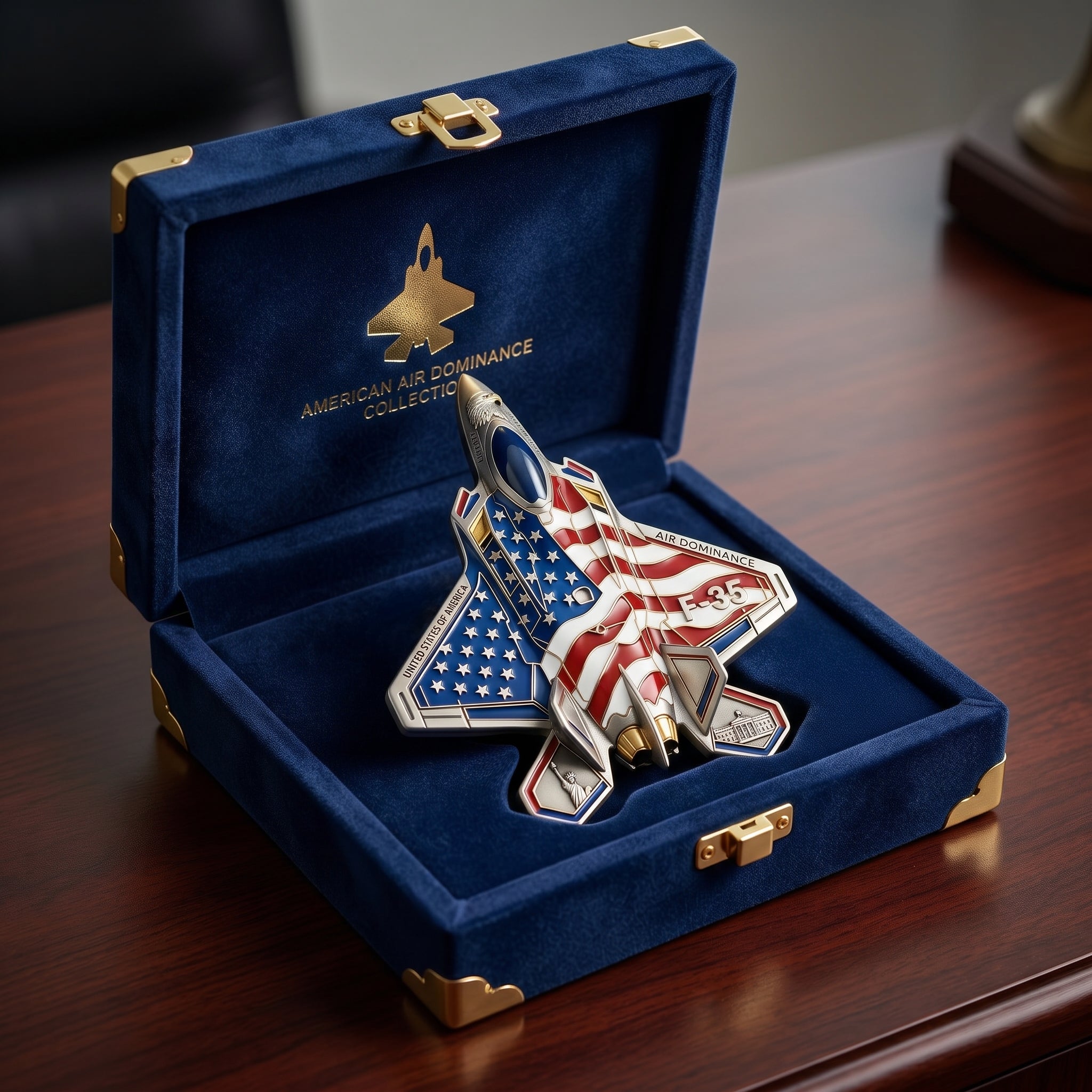 🔥250th Anniversary Patriotic Collectible —— Stealth Bomber Challenge Coin