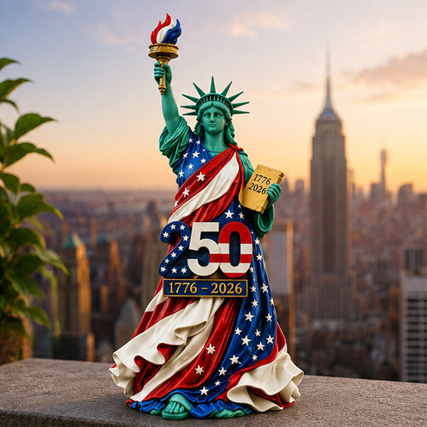🔥Limited-time promotion🔥Handmade USA 250th Anniversary Statue of Liberty Figurine