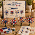 🔥LAST DAY 49% OFF-America 250 Beaded Bouquet DIY Kit – Limited Edition Patriotic Craft Collection