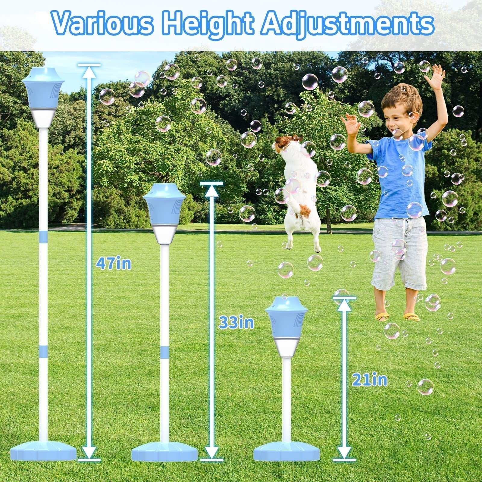 Automatic Upright Bubble Machine — Instantly Conjures a Dreamlike Shower of Bubbles! ✨
