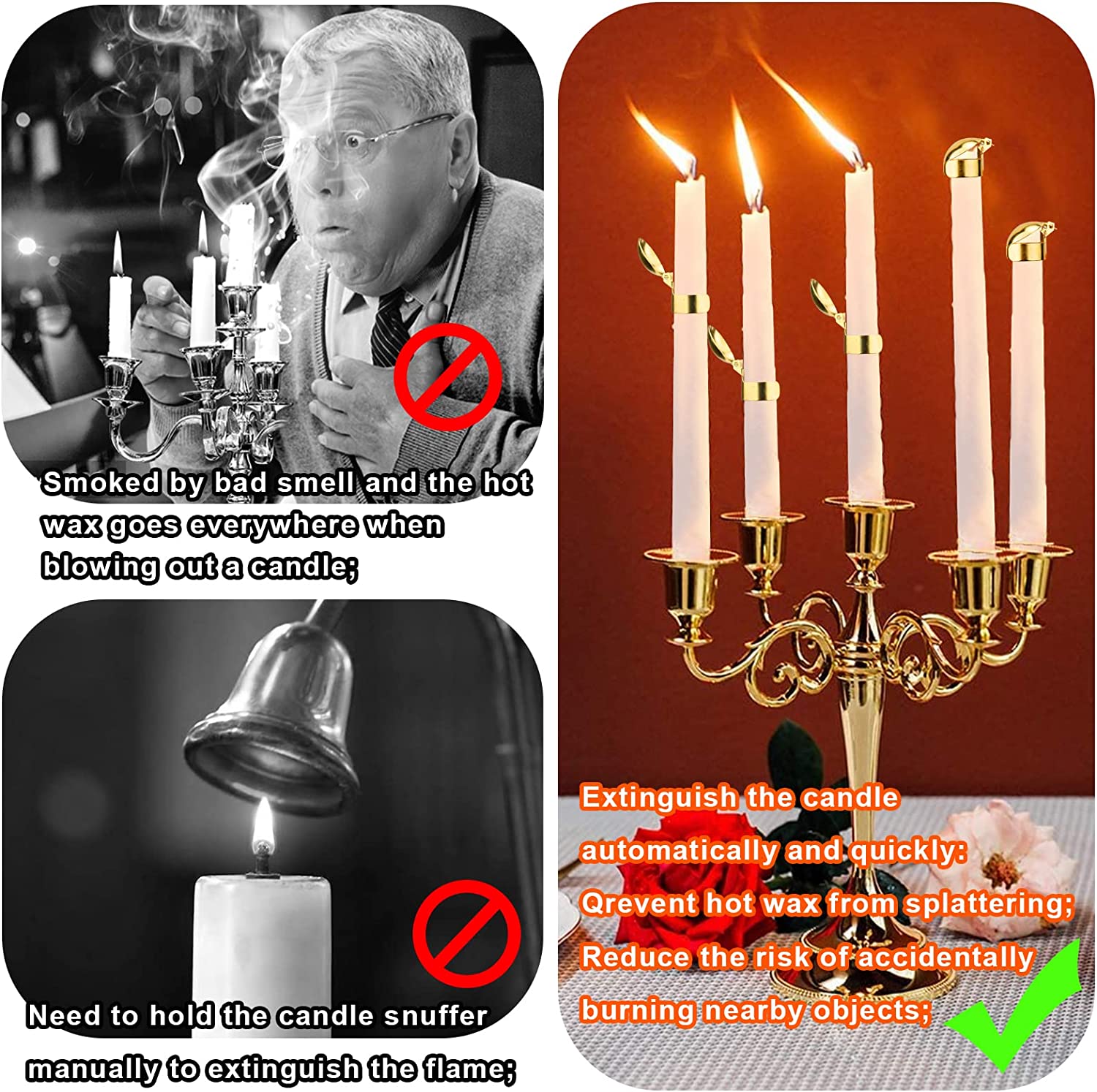 LAST DAY PROMOTION - Automatic Candle Extinguisher - BUY 4 FREE SHIPPING