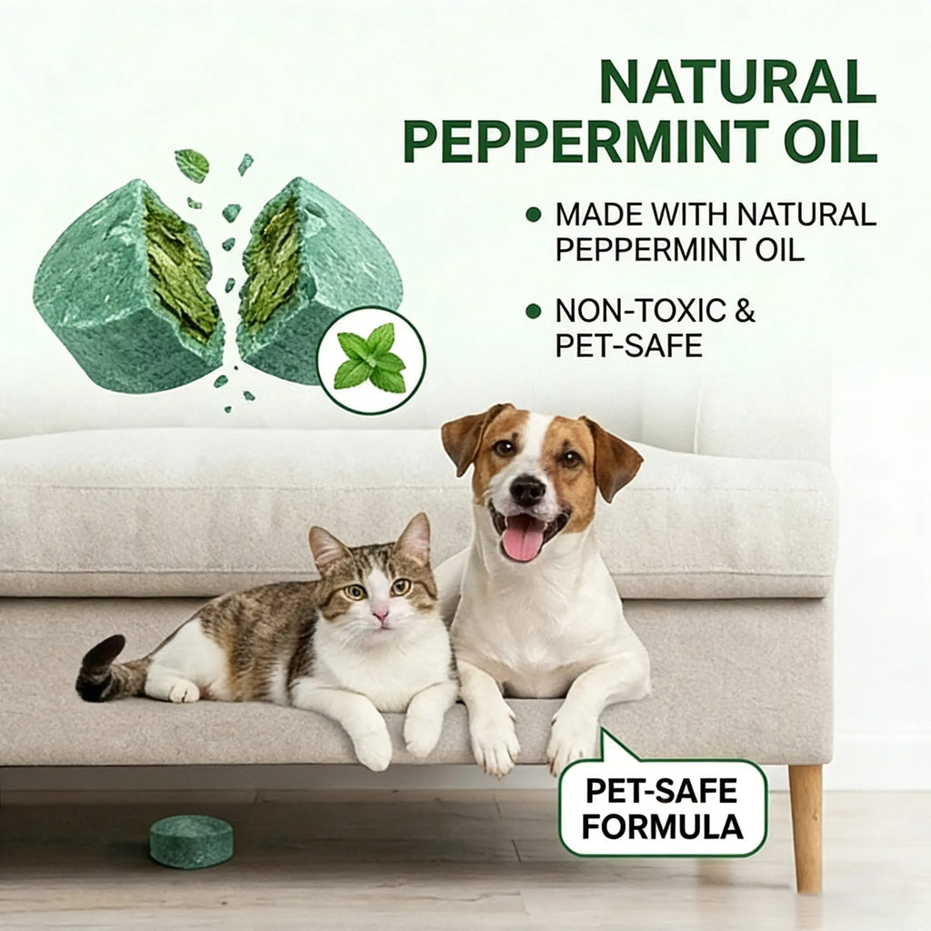🌿✨ Natural Rodent Repellent Balls – Peppermint & Lemon Oil Pest Deterrent (12 Pack)