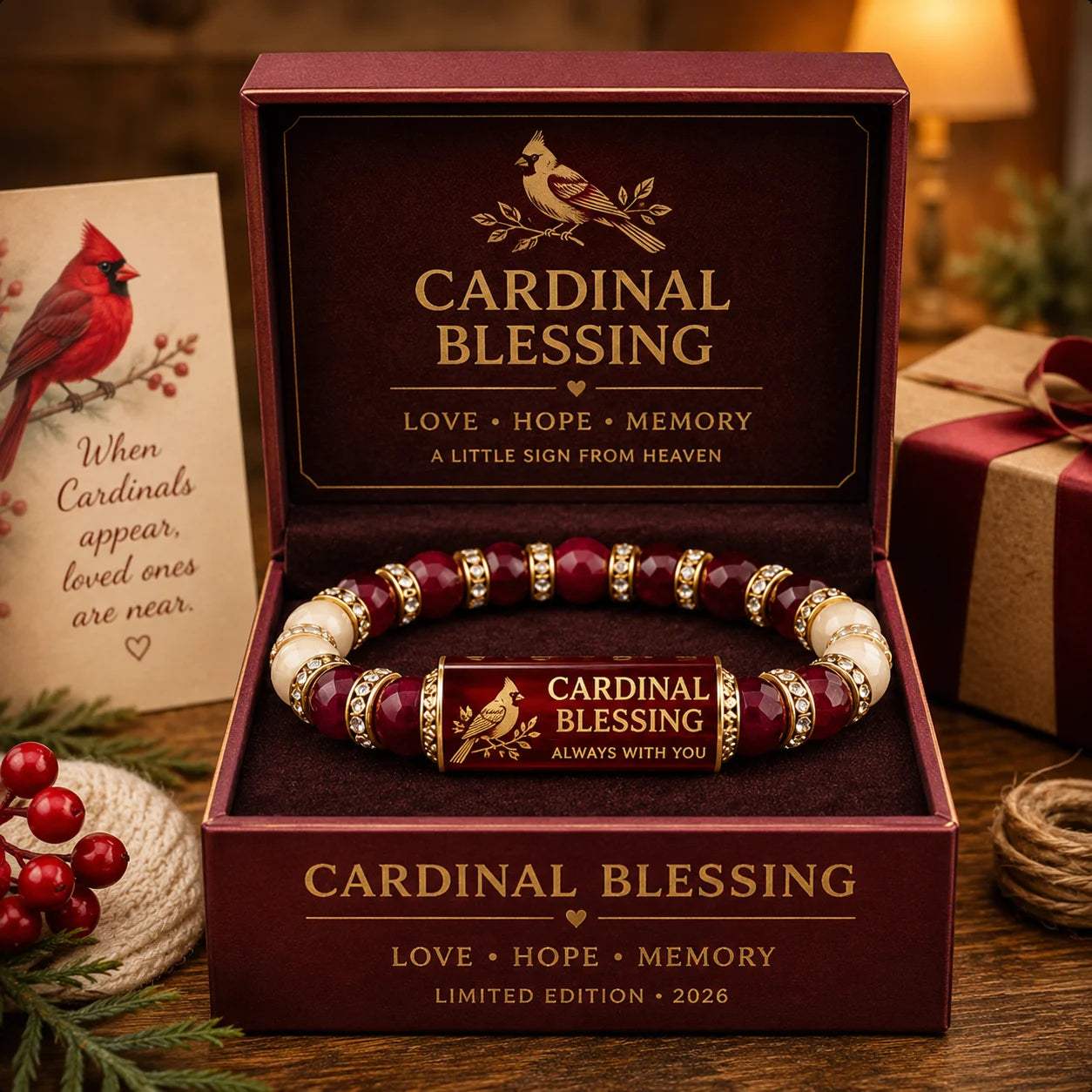 🏆Last Day Promo: 49% OFF - Cardinal Blessing Keepsake Bracelet ❤️