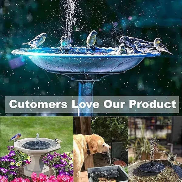 🔥Last Day 49% OFF🔥Upgraded Solar Powered Water Fountain Pump With Accessories