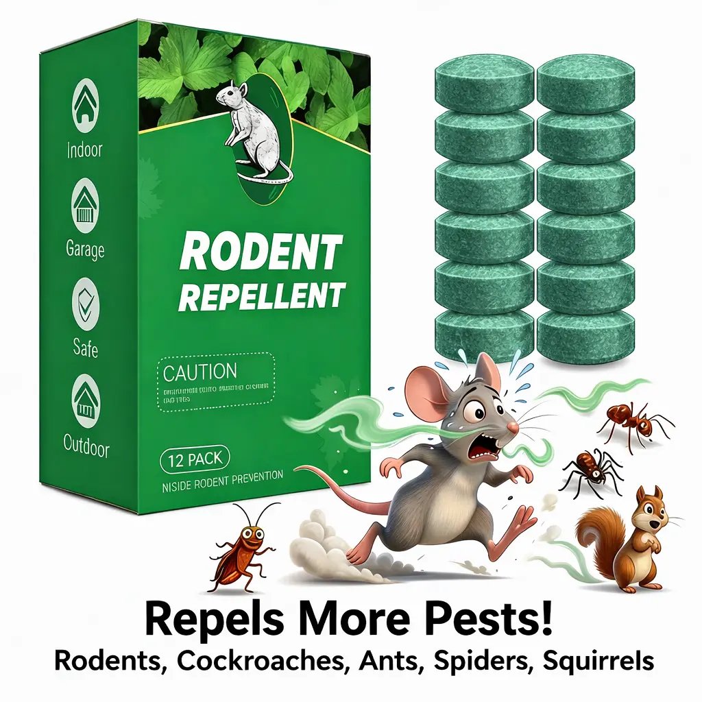 🌿✨ Natural Rodent Repellent Balls – Peppermint & Lemon Oil Pest Deterrent (12 Pack)