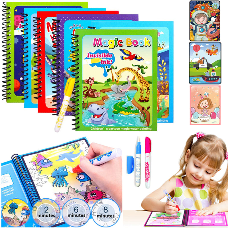 Magic Water Coloring Book - BUY 4 FREE SHIPPING