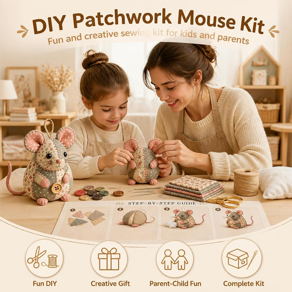 🔥2026 Hot Sale - 🐭🧵 Patchwork Mouse DIY Kit