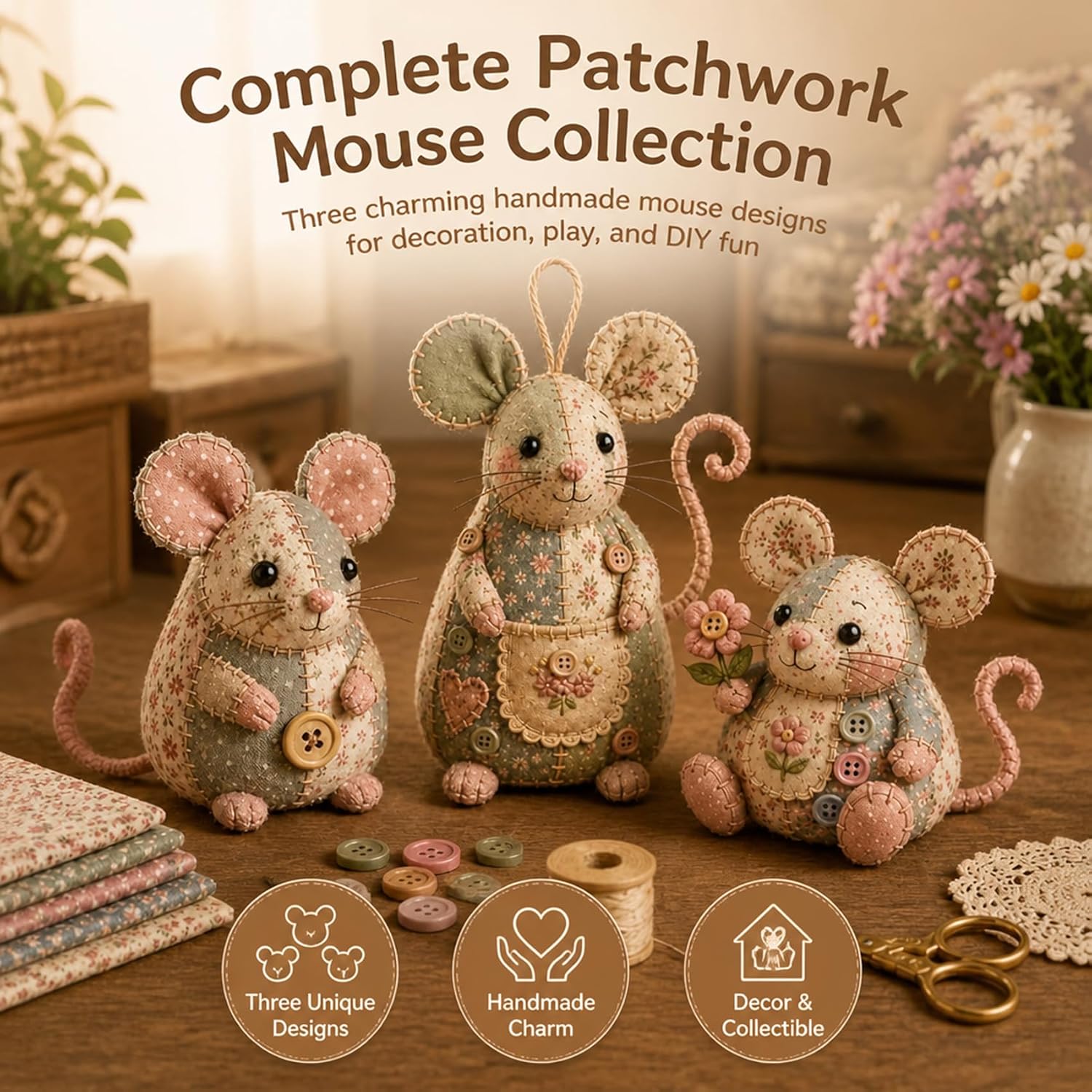 🔥2026 Hot Sale - 🐭🧵 Patchwork Mouse DIY Kit