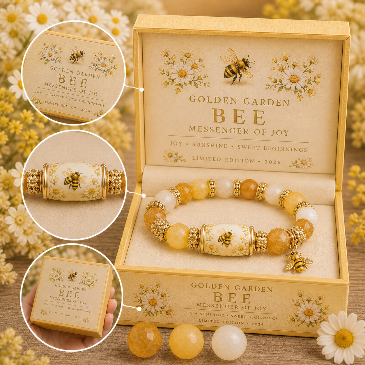 ☀️Warmth, Joy & Brighter Days Ahead🐝2026 Limited Edition Bee Blessings  Bracelet