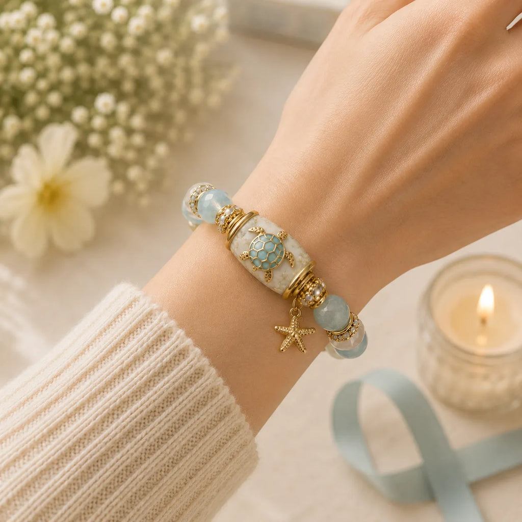 🌊 Protection • Longevity • Safe Journey • Peace🐢 2026 Limited Edition Sea Turtle Blessings Bracelet