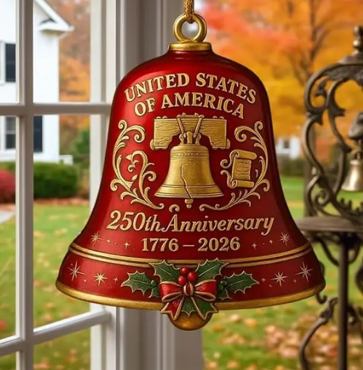 🔥Limited Edition: United States 250th Anniversary Commemorative Bell Ornament (1776-2026)
