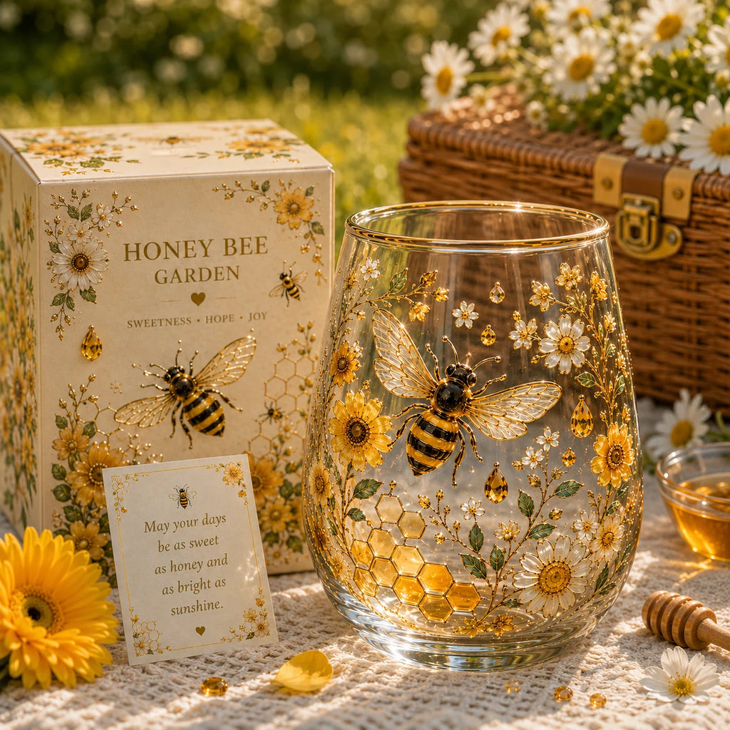 🌤️Sweetness, Hope & Joy 🐝 2026 Limited Edition Honey Bee Garden Glass Tea Cup