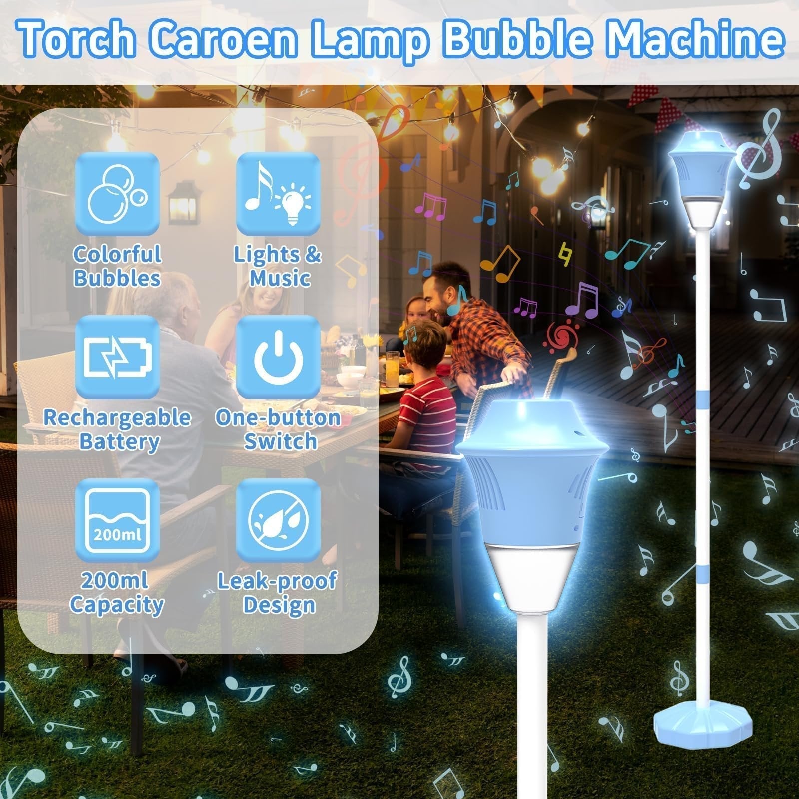 Automatic Upright Bubble Machine — Instantly Conjures a Dreamlike Shower of Bubbles! ✨