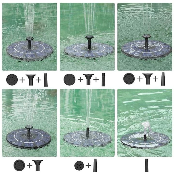 🔥Last Day 49% OFF🔥Upgraded Solar Powered Water Fountain Pump With Accessories