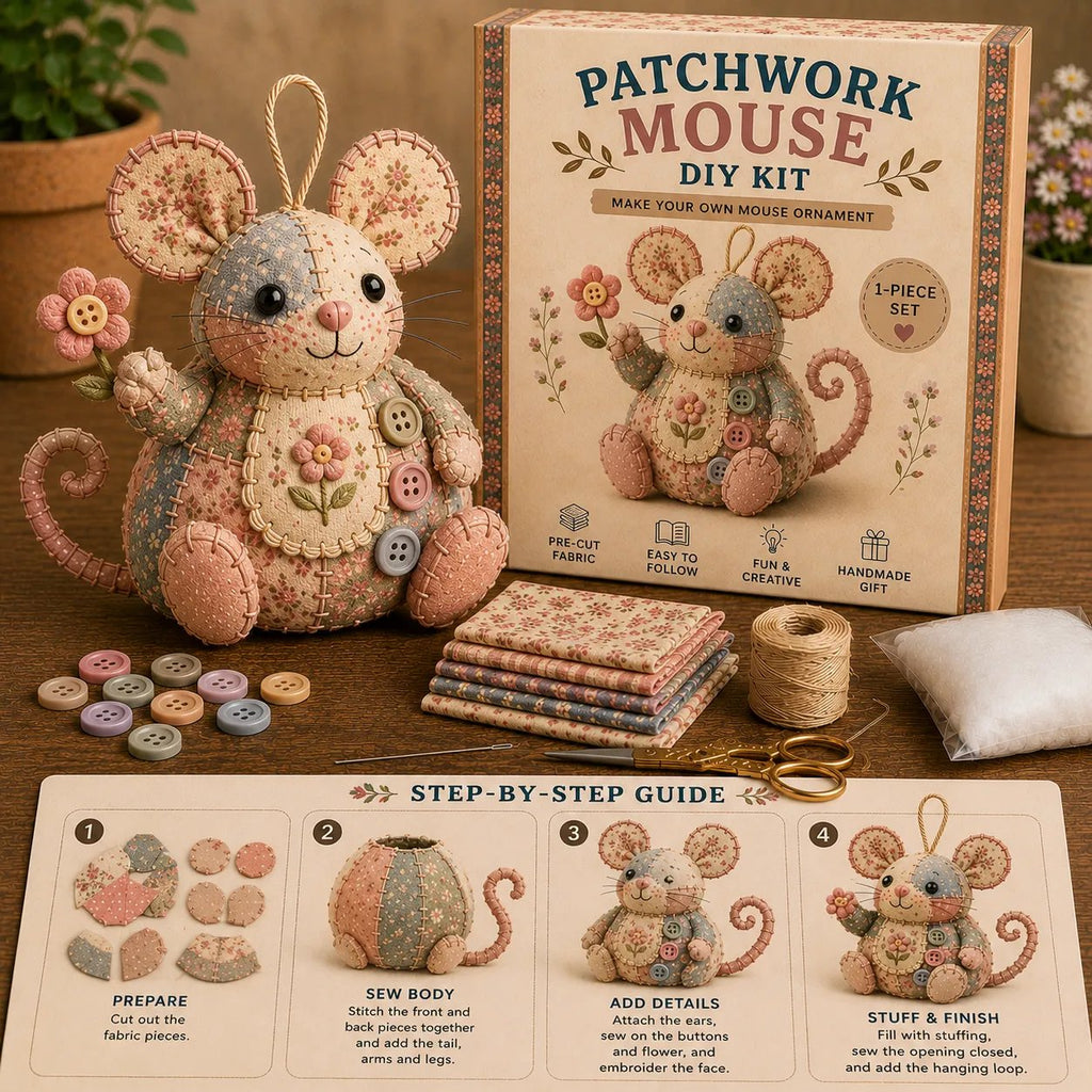 🔥2026 Hot Sale - 🐭🧵 Patchwork Mouse DIY Kit