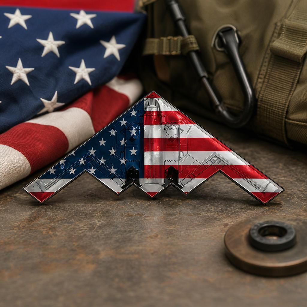 🔥250th Anniversary Patriotic Collectible —— Stealth Bomber Challenge Coin