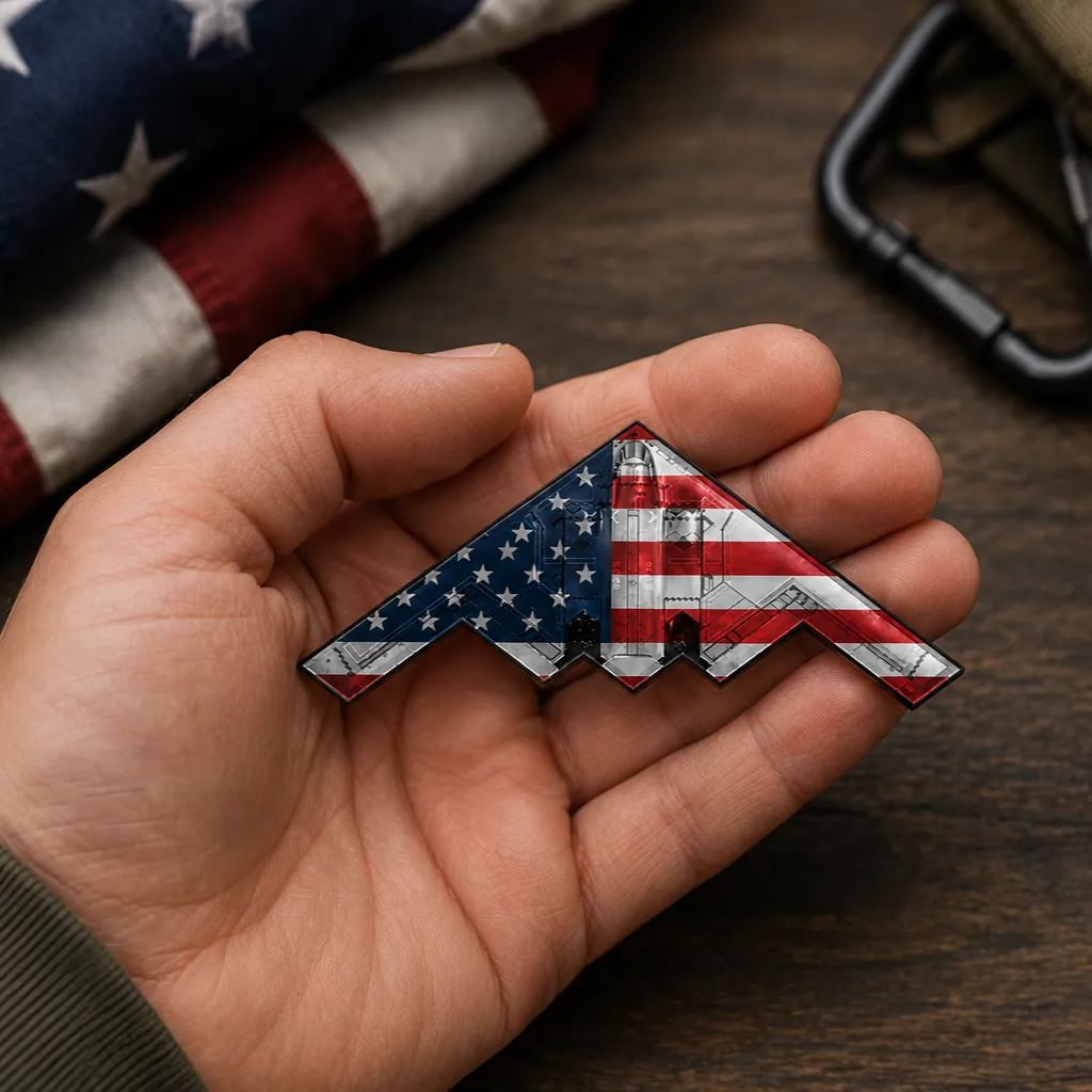 🔥250th Anniversary Patriotic Collectible —— Stealth Bomber Challenge Coin